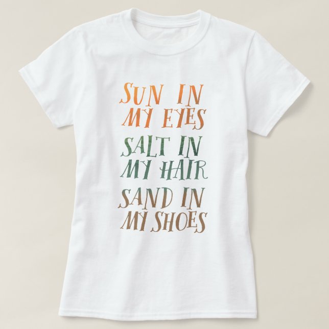 Niedliches Sonnensalz T-Shirt (Design vorne)