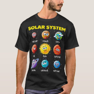 Niedliches Sonnensystem Der Sonnenplanet steht der T-Shirt
