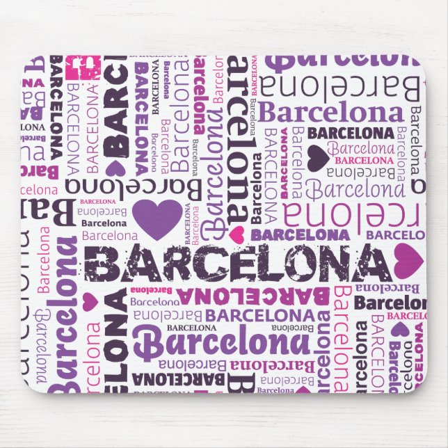 Niedliches Spanien Barcelona souvernir mousepad (Vorne)