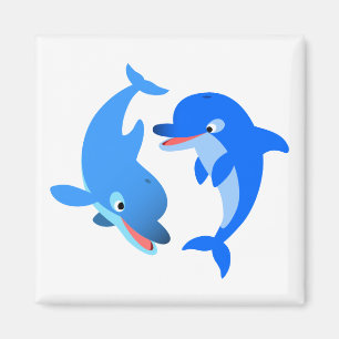 Niedliches Spiel Cartoon Dolphina Magnet