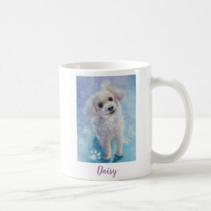Niedliches Spielzeug Poodle Wasserfarbe Dog Kunst Kaffeetasse