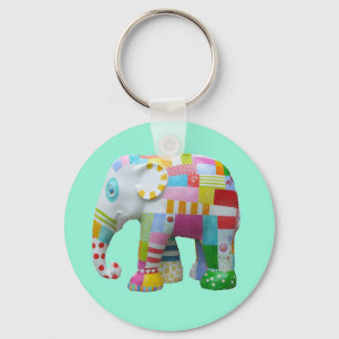 Niedliches Spielzeug Retro-Elefant whimsical bunt Schlüsselanhänger