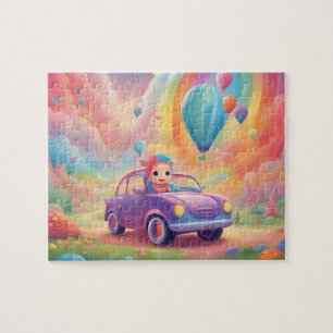 Niedliches Spielzeugauto Puzzle