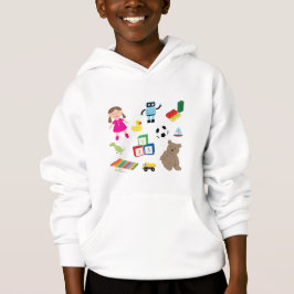 Niedliches Spielzeugmuster Hoodie