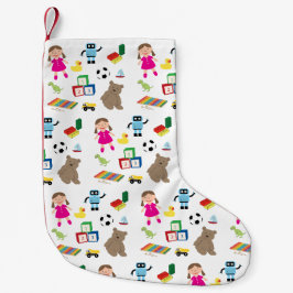 Niedliches Spielzeugmuster Kleiner Weihnachtsstrumpf