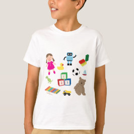 Niedliches Spielzeugmuster T-Shirt