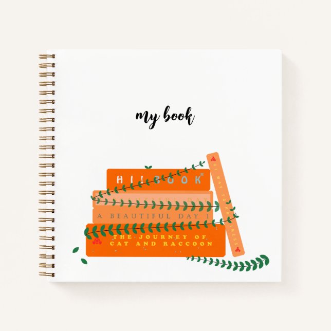 Niedliches SpiralNotebook | Mein Buch (Vorderseite)