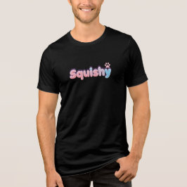 Niedliches Squishy-Mops-Design Tri-Blend Shirt