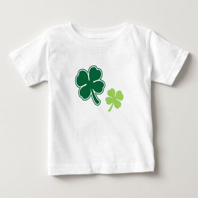 Niedliches St. Patrick's Day Kleeblatt Baby tee (Vorderseite)