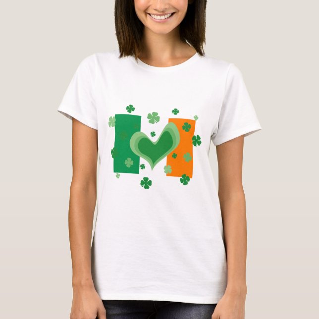 Niedliches St. Patricks Day Shirt unter irischer F (Vorderseite)