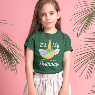 Niedliches St. Patrick's Day Unicorn Geburtstagsmä T-Shirt