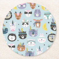 Niedliches Stammes- Gesichts-Muster