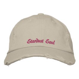 Niedliches Stardust-Soul Zitat Vintag Rosa Rustika Bestickte Baseballkappe