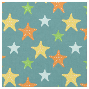 Niedliches Starfish-Muster Stoff
