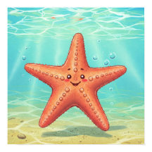 Niedliches Starfish Poster