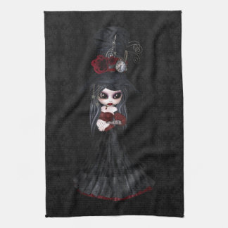 Niedliches Steampunk Goth Geschirrtuch
