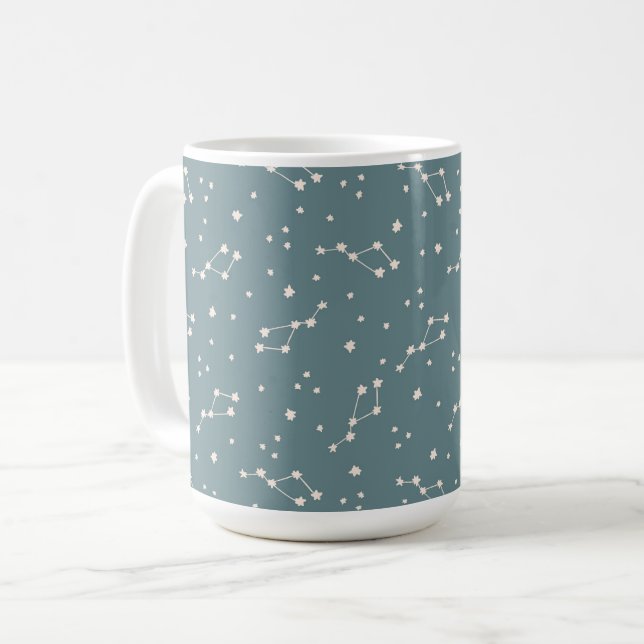 Niedliches Sternbild Kaffeetasse (Vorderseite Links)