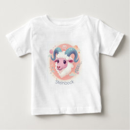 Niedliches Sternzeichen Design Steinbock Baby T-shirt