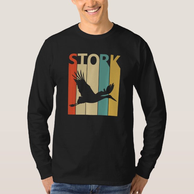 Niedliches Storchtier T-Shirt (Vorderseite)