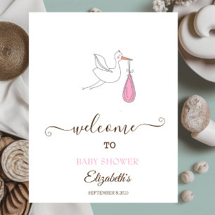 Niedliches Stork Girl Poster