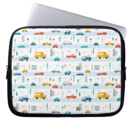 Niedliches Straßenmuster Laptopschutzhülle
