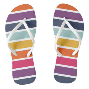 Niedliches Streifenmuster Flip Flops