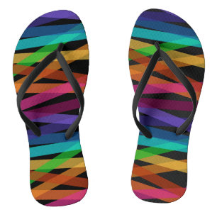 Niedliches Streifenmuster Flip Flops