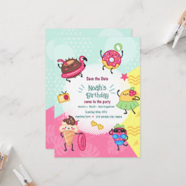 Niedliches Summer Pool Party Geburtstag Einladung