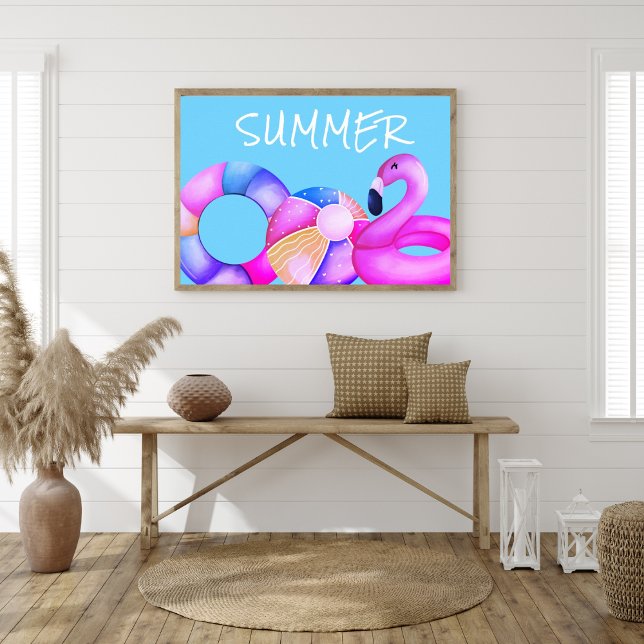 Niedliches Summer Pool-Party Poster (Von Creator hochgeladen)