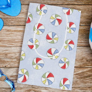 Niedliches Summer Watercolor Pool Muster Mittlere Geschenktüte