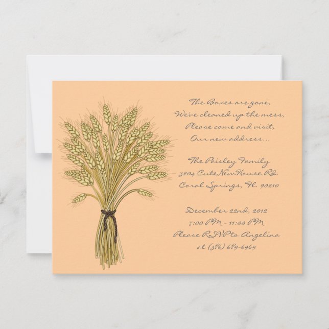 NIEDLICHES süßes Haus-Erwärmungs-Party laden ein Einladung (Vorderseite)