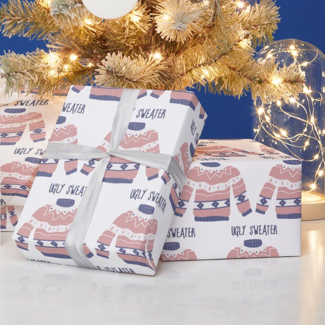 Niedliches Sweater Wrapping Paper Geschenkpapier (Feiertage)