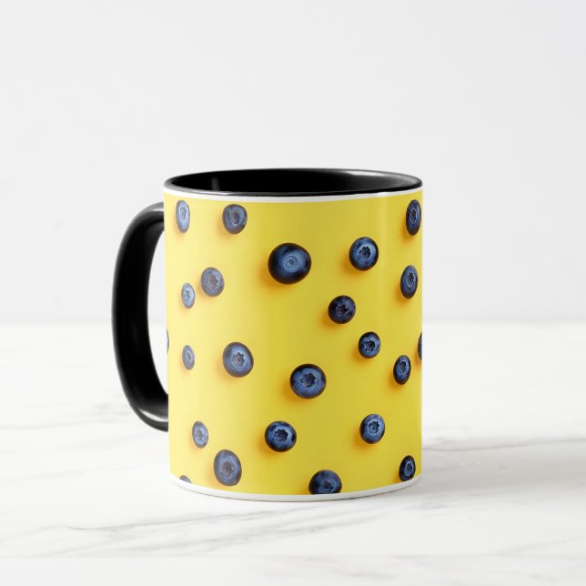 Niedliches Sweet Fruit Feinschmecker Cartoon Blueb Tasse (Vorderseite Links)