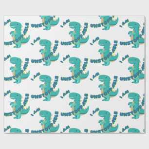 Niedliches T-REX mit motivierend Zitat Geschenkpapier