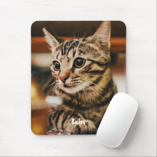 Niedliches Tabby (Anpassen) Mousepad