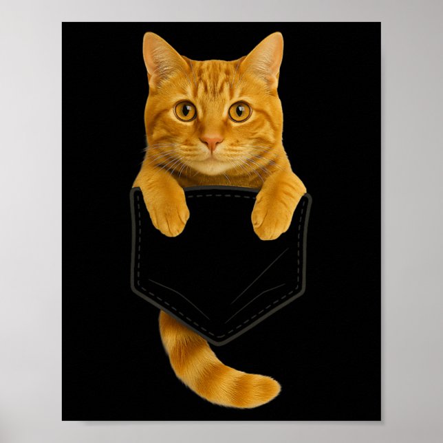 Niedliches Tabby Cat Cket Funny Cat Mama Katze Vat Poster (Vorne)