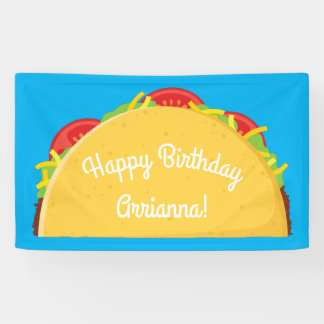Niedliches Taco Kinder 1. Geburtstag Party Mexikan Banner