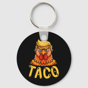 Niedliches Taco Trump hält immer die Finger aus de Schlüsselanhänger