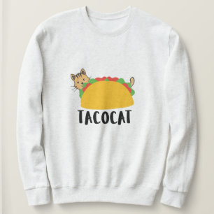 Niedliches TacoCat Design Sweatshirt, Cat Lover Ca Sweatshirt