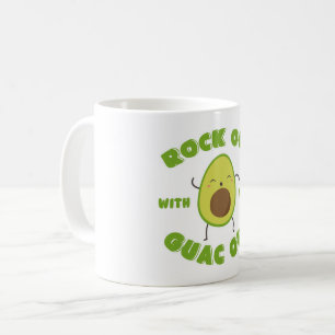 Niedliches Tanzen Avocado "Rock out with Your Guac Kaffeetasse