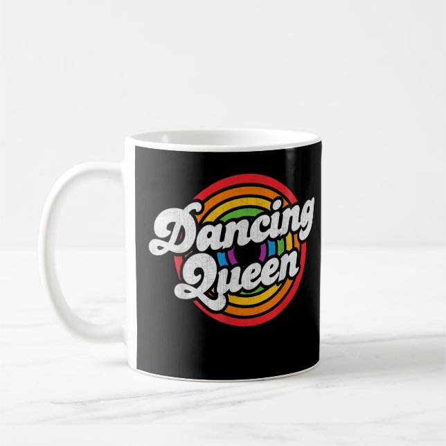 Niedliches Tanzen Queen Roller Disco Outfit 70er K Kaffeetasse (Links)