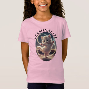 Niedliches Tanzen von Kitten zum Bearbeiten von Na T-Shirt