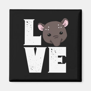 Niedliches Tapir-Geschenk Damen Tapir-Geschenk Magnet