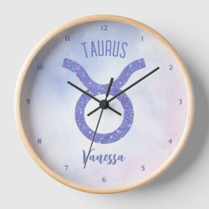 Niedliches Taurus Astrologie Signieren Personalisi Uhr
