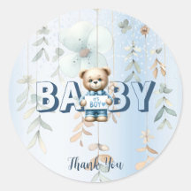 Niedliches Teddy Bear Blue Floral Schönes Party