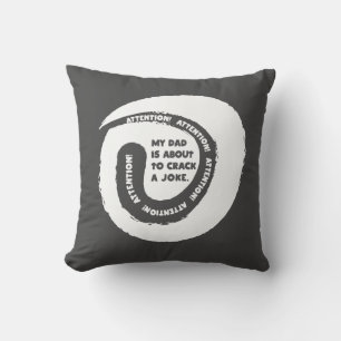 Niedliches Textdesign Mein Vater ist im Begriff, e Kissen