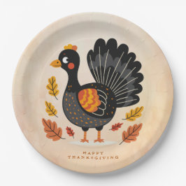 Niedliches Thanksgiving Paper Plate Pappteller