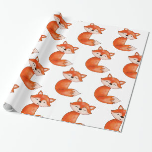 Niedliches Tier BabyFox   Wald Geschenkpapier