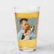 Niedliches Tier Foto Hund Vater Vatertag Bier Glas (Rückseite (gefüllt))