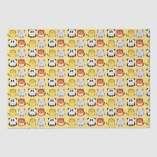 Niedliches Tierpapier im kawaii-Stil Seidenpapier